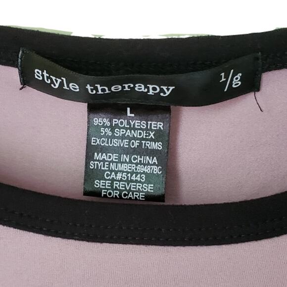 2 FOR $5 SALE Style Therapy Short Sleeve Mauve Top Size Large - Picture 5 of 7